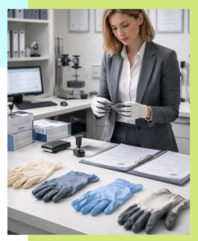 Сертификация перчаток в Сальске от 8643 р. | Алешин-Слс