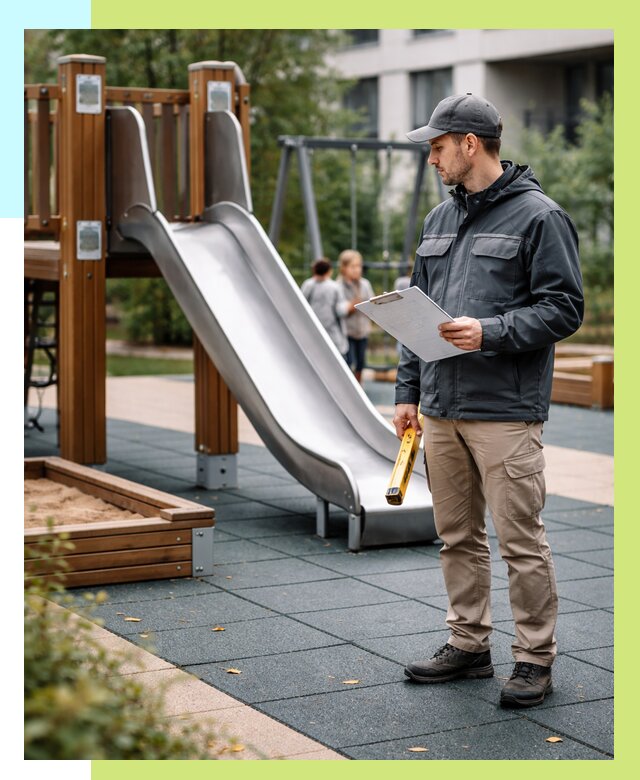 Сертификация детских площадок в Сальске от 25420 р. | Алешин-Слс