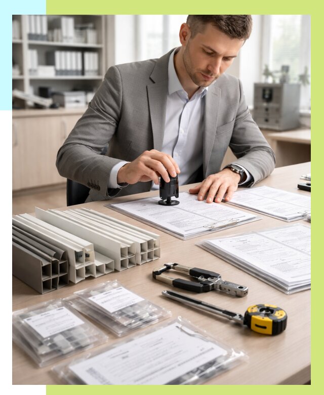 Сертификация ПВХ продукции в Сальске от 8643 р., Алешин-Слс