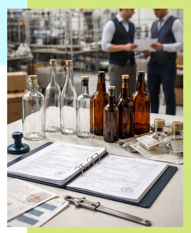 Сертификация стеклянных бутылок в Сальске от 25420 р. | Алешин-Слс