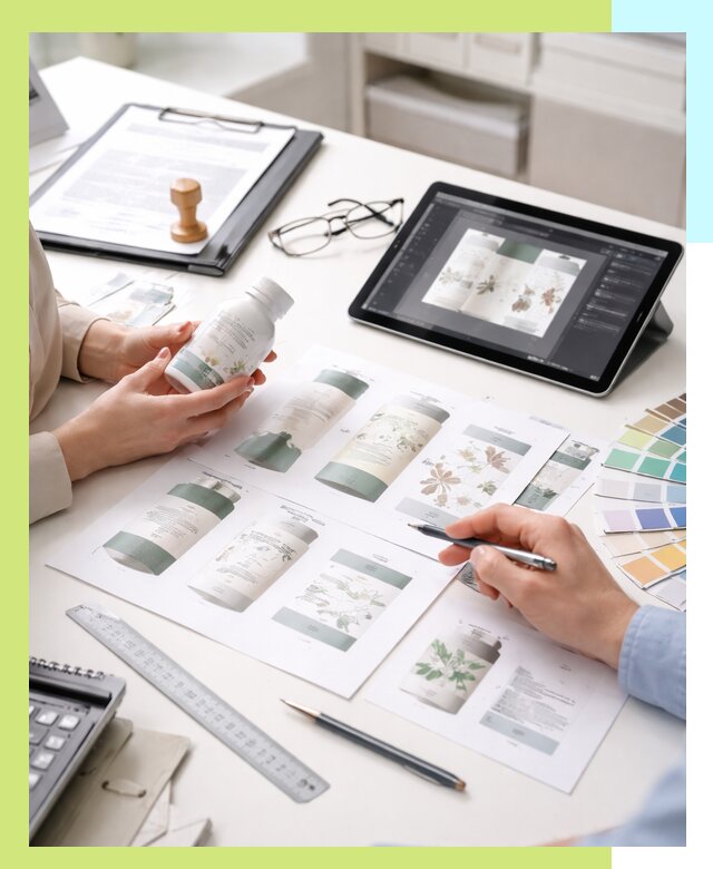 Профессиональная разработка дизайна и текста этикетки продукции в Сальске