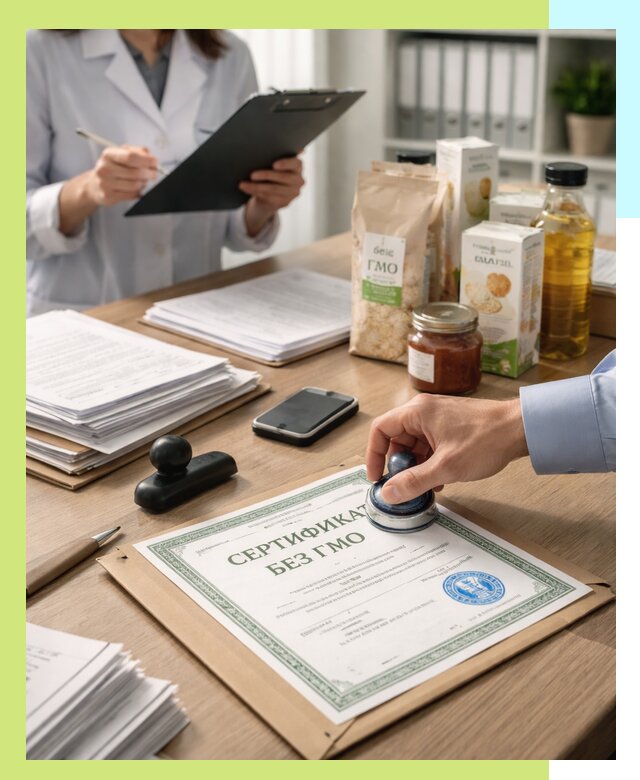 Получение сертификата Без ГМО для продукции в Сальске